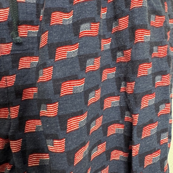 Pre- Owned Men's Club Room by charter club pajama pants with an American Flag - Picture 12 of 12